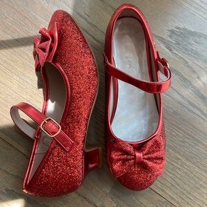Ruby glittered kitten heel!